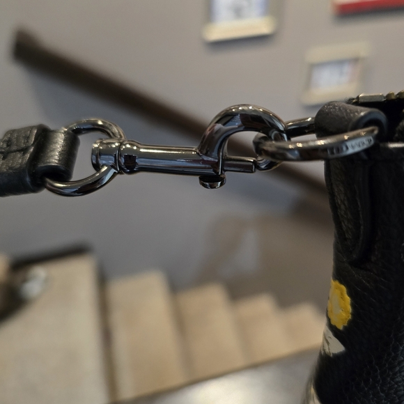 🥀NeW!!🥀 COACH PRAIRIE CROSS STITCH FLORAL PRINT ROSES SATCHEL 87109 - Picture 9 of 15